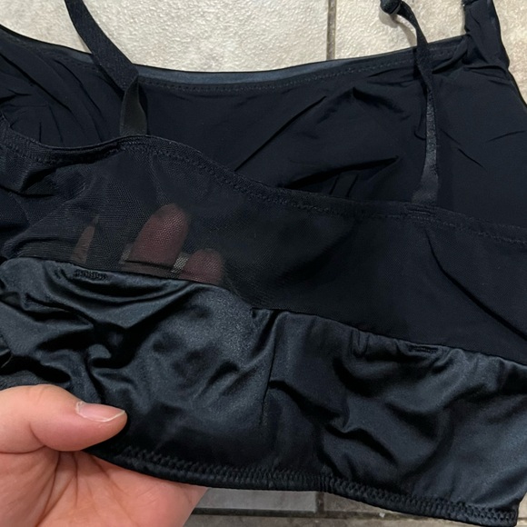 Target black boneless peep-hole lounge bra - Picture 3 of 4